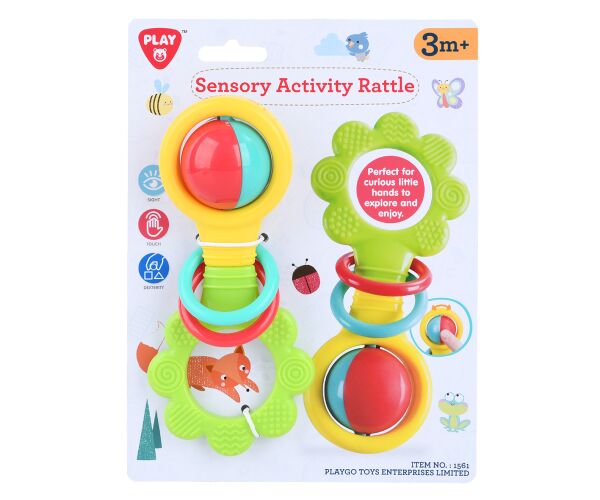 Playgo Chrastítko s otáčecí kuličkou 16 cm