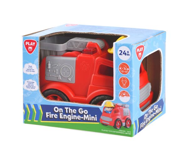 Playgo Auto hasičské s figurkou 14x10x10,5 cm