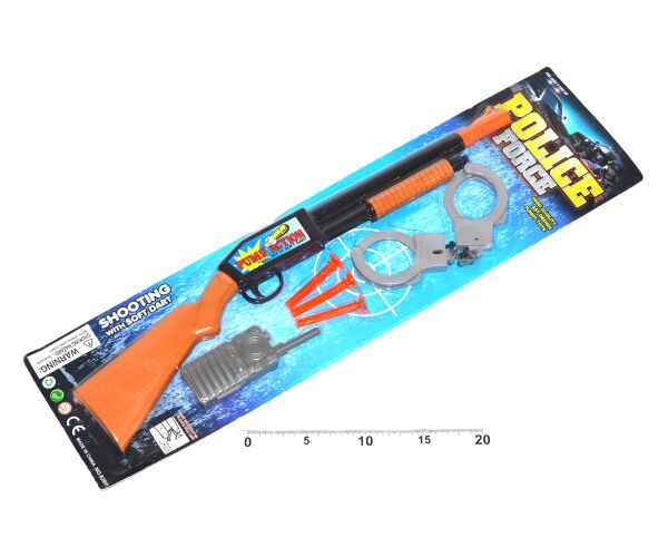 Puška - policejní set s náboji 48 cm