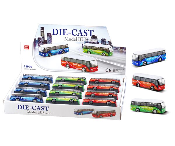 Autobus kovový 9 cm