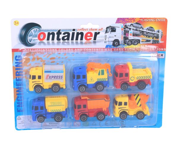 Auto - set 6 autíček 6 cm