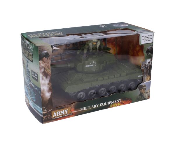 Tank s vojákem 26 cm
