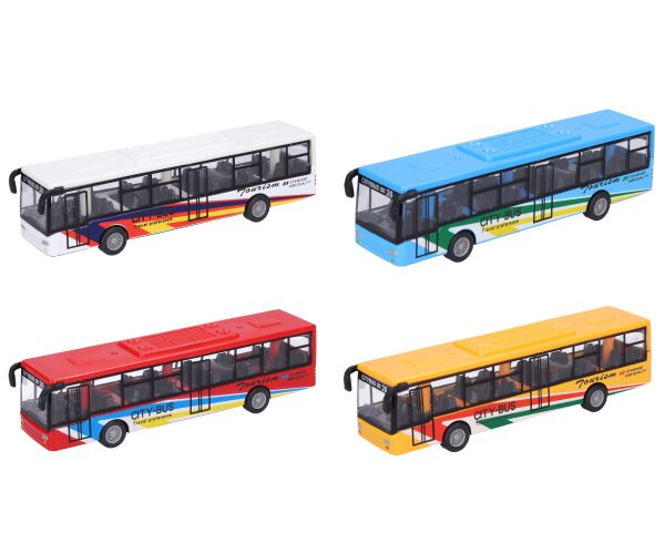 Autobus kovový 15 cm
