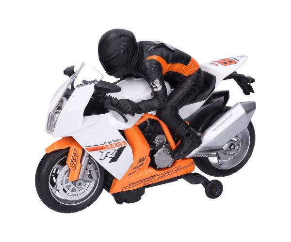 Motorka Závodní s jezdcem 28 cm