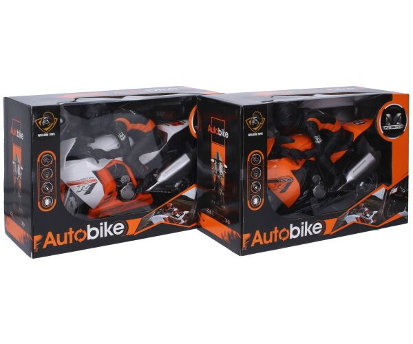 Motorka Závodní s jezdcem 28 cm