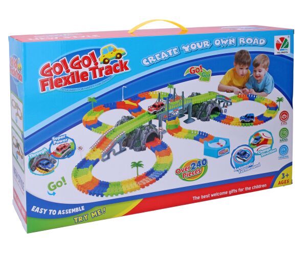 Dráha flexi se dvěma tunely