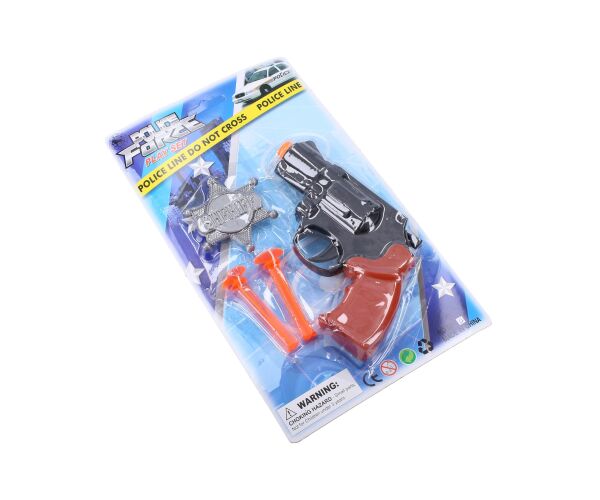 Pistole s odznakem policejní set 13 cm