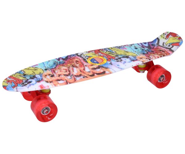 Skateboard vícebarevný 56 x 15 cm