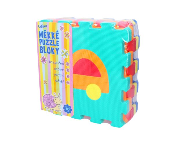 Měkké puzzle bloky DOPRAVNÍ PROSTŘEDKY 32 cm