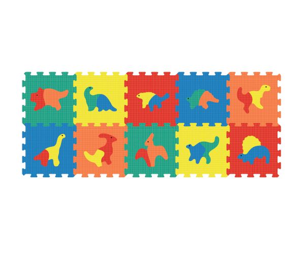 Měkké puzzle bloky DINO 32 cm