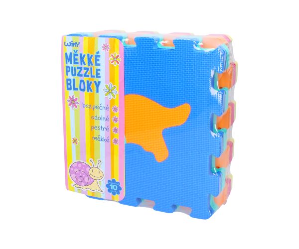 Měkké puzzle bloky DINO 32 cm