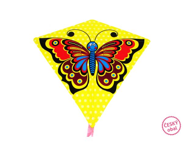 Létající drak Motýl 68 x 73 cm - Český obal