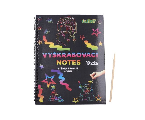 Vyškrabovací notes 26x19cm / 10 listů