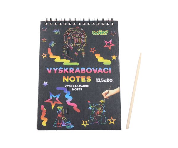 Vyškrabovací notes 20x13,5cm /12 listů
