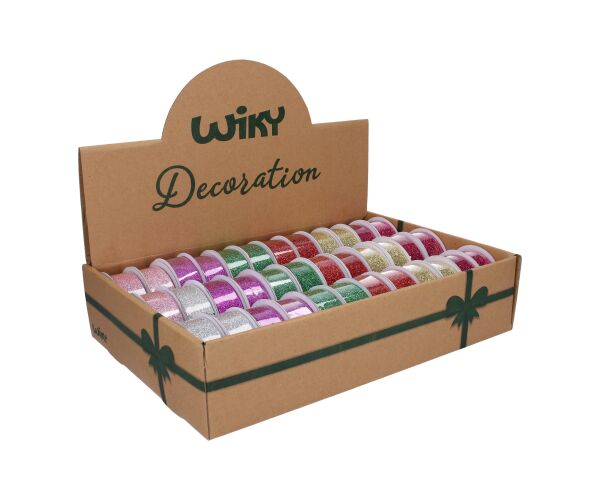 Stuha 2,5cmx2,7m dekor glitter