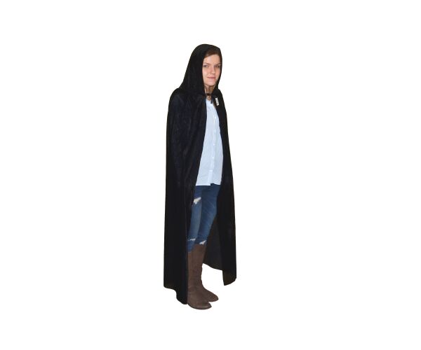 Černý plášť 130cm