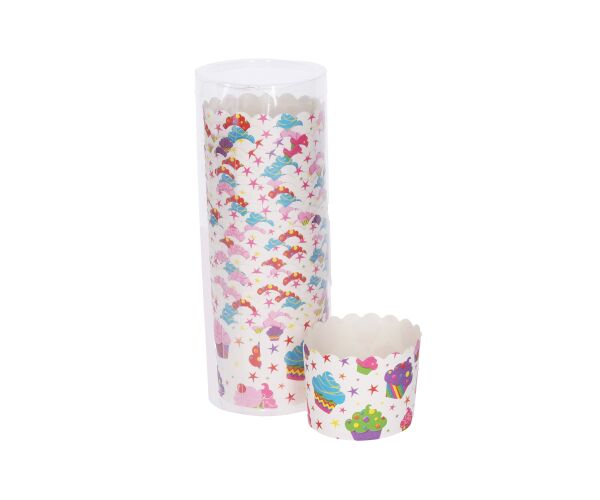 Košíčky cukrářské pevné barevné (pr.6cm, v.5,5cm) - 25ks
