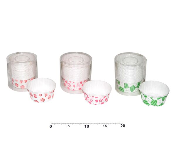 Košíčky cukrářské pevné barevné (pr.7,5cm, v.4cm) - 25ks