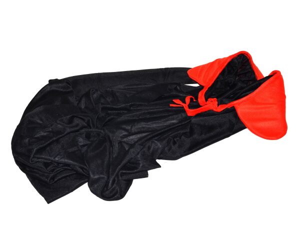 Karneval plášť upír/čert/čaroděj 1,4m