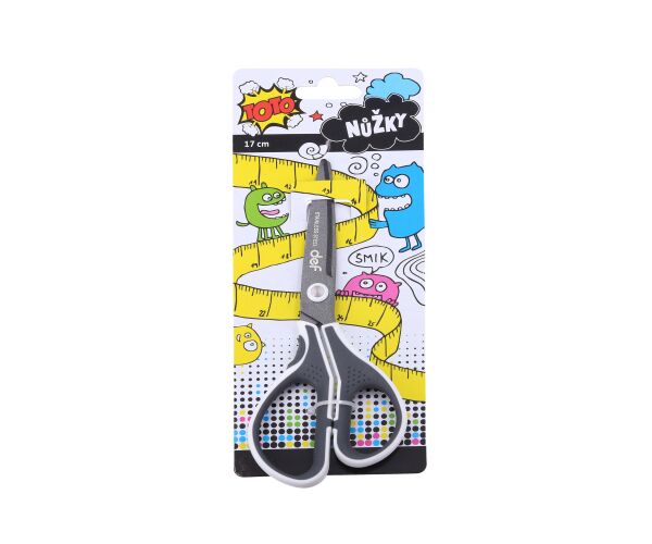 Nůžky barevné 17,5 cm, 3 druhy