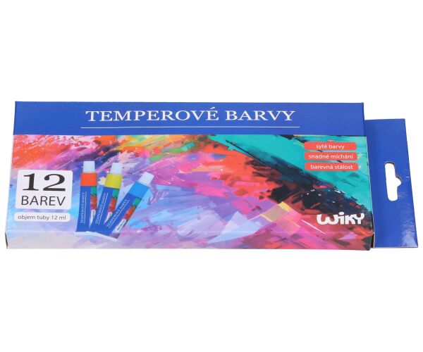 Temperová barva set kov 12ks - 12ml