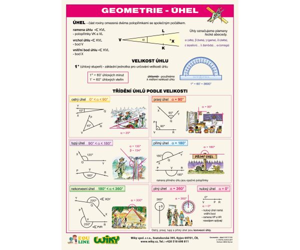 Geometrie - úhel - A4