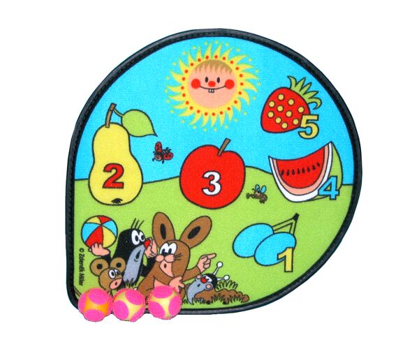 Krteček terč - suchý zip Zimní hrátky