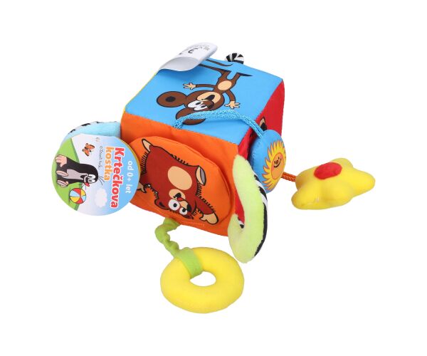 Textilní multi kostka Krtek 10 cm
