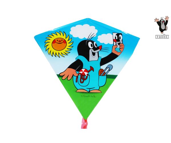 Létající drak Krtek a zrcátko 68 x 73 cm