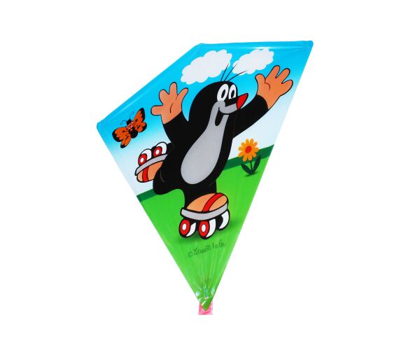 Létající drak Krtek na bruslích 68 x 73 cm