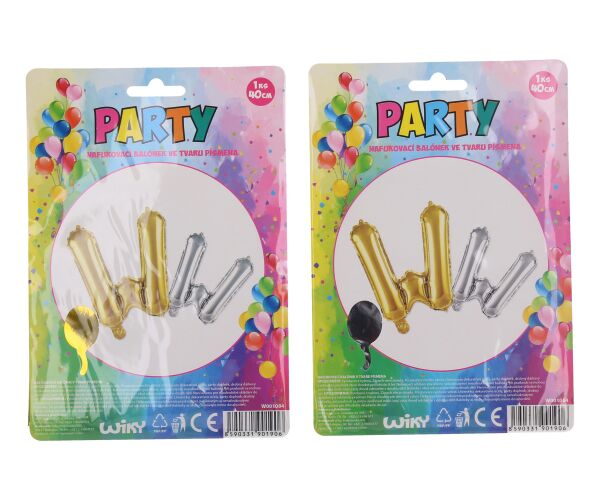 Balónek nafukovací - písmeno W