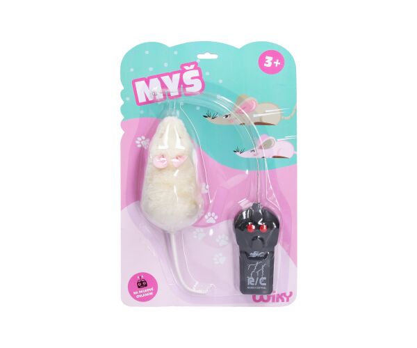 Myš RC na dálkové ovládání 23 cm - český obal
