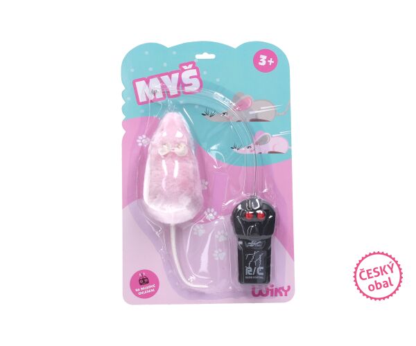 Myš RC na dálkové ovládání 23 cm - český obal