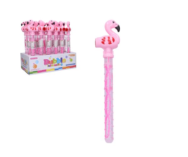Bublifuk plameňák s píšťalkou 37 cm
