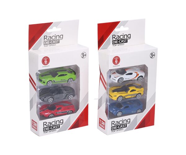 Auto kovové set 3 ks 7 cm