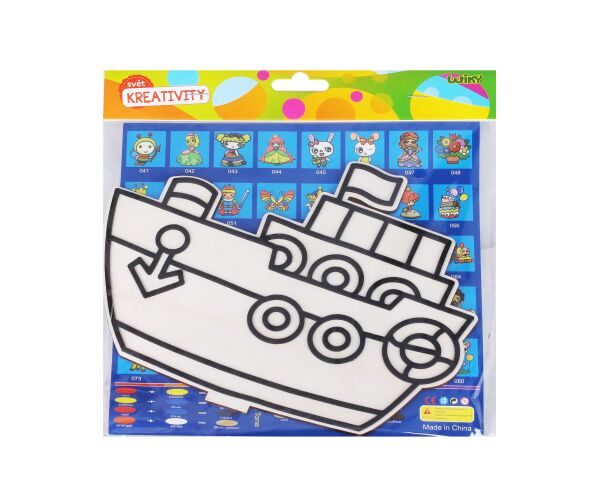 Kreativní set, obrázek + kuličková modelína