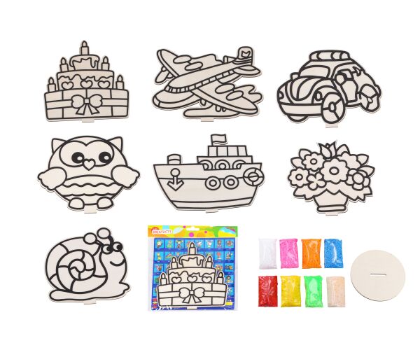 Kreativní set, obrázek + kuličková modelína