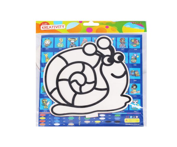 Kreativní set, obrázek + kuličková modelína