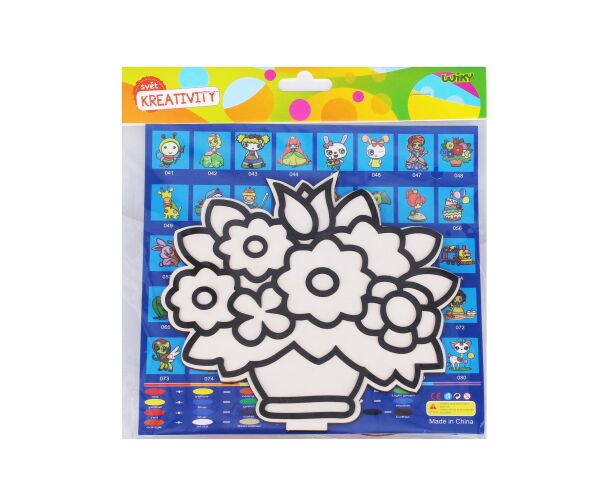 Kreativní set, obrázek + kuličková modelína