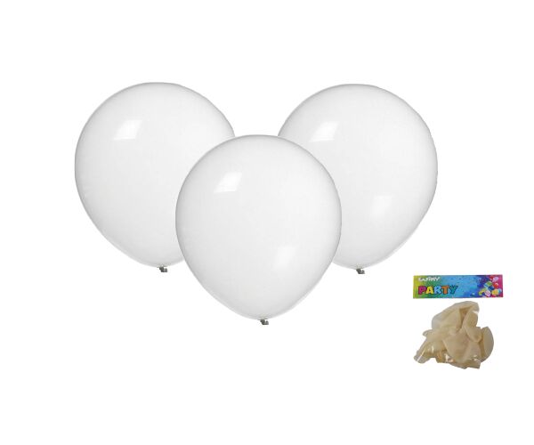 Balónek nafukovací 30cm - sada 10ks, transparentní