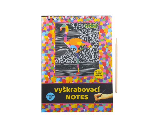 Vyškrabovací notes 14x20cm / 10 listů