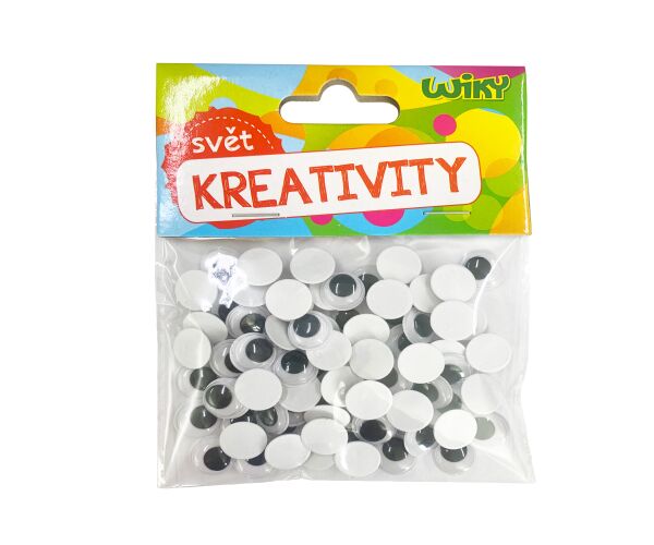 Oči pohyblivé 12mm, 80ks