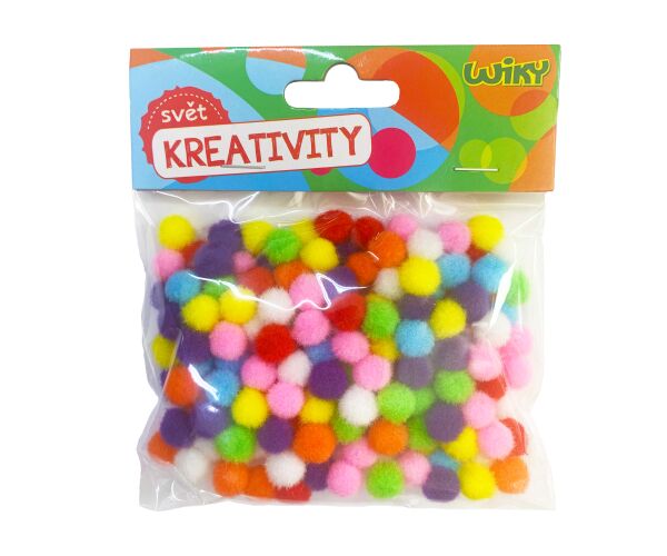 Pom pom 10mm, 180ks