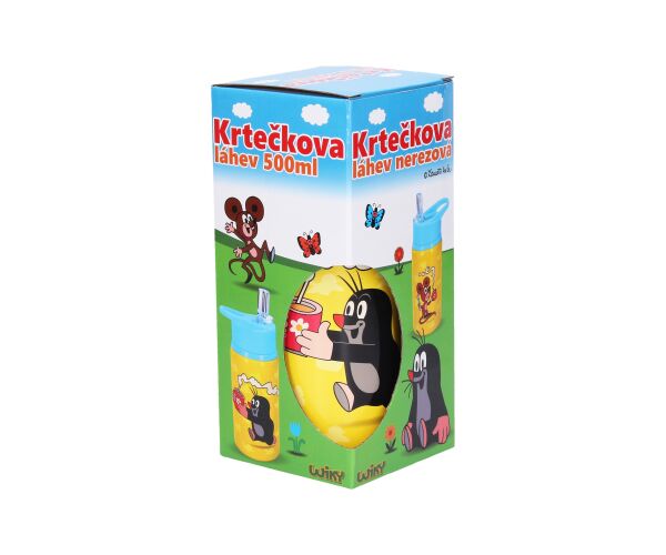 Láhev nerez Krtek 500 ml modrá