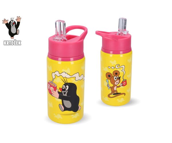 Láhev nerez Krtek 500 ml růžová