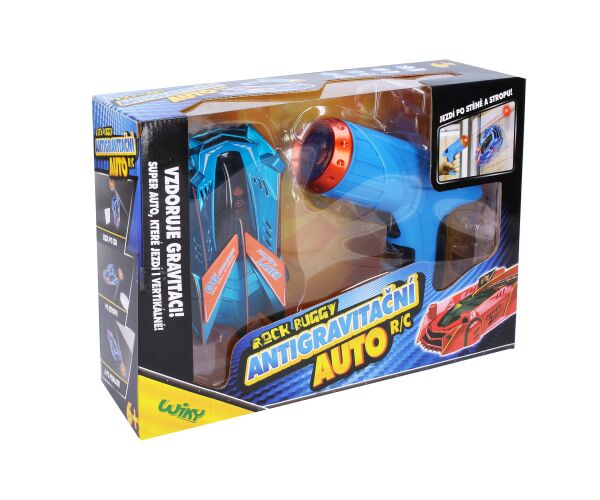 ROCK BUGGY Auto antigravitační RC s laserem 15 cm modré - Český obal