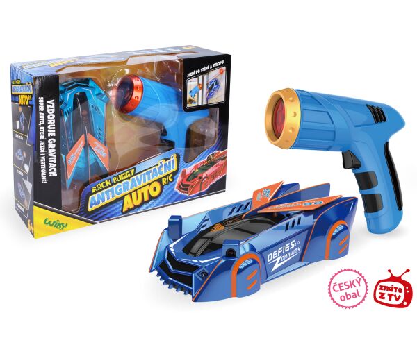 ROCK BUGGY Auto antigravitační RC s laserem 15 cm modré - Český obal