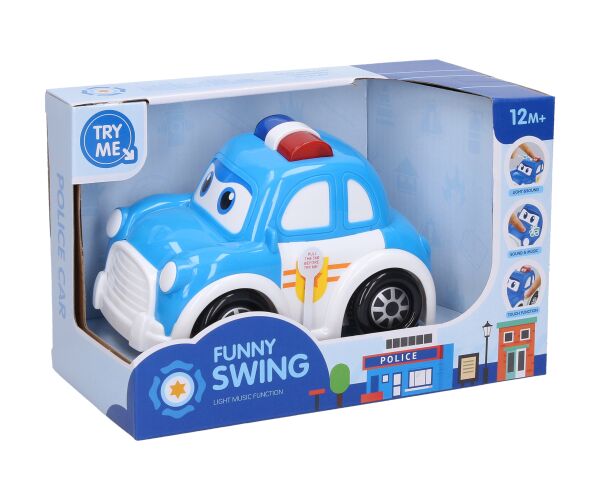 Auto policejní s efekty 15cm
