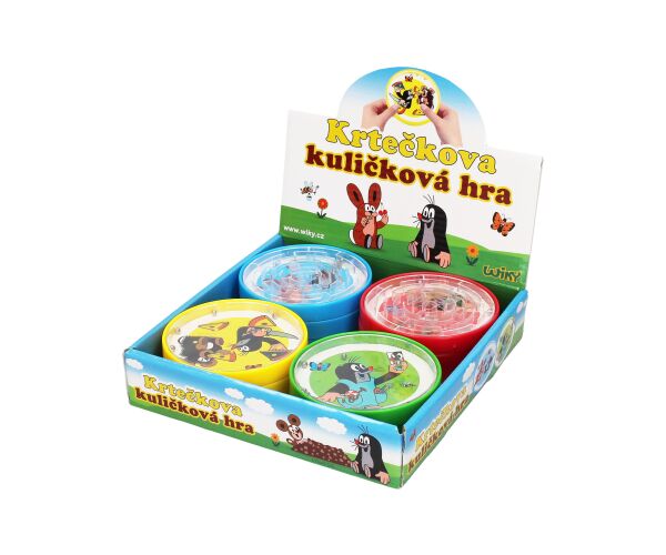 Kuličková hra krtek malá 9x9x1 cm