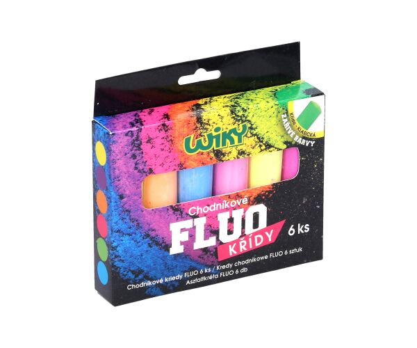 Chodníkové křídy FLUO 6ks
